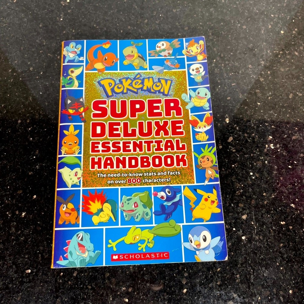 Pokemon Super Deluxe Essential Handbook 2018 Scholastic Characters Stats‎